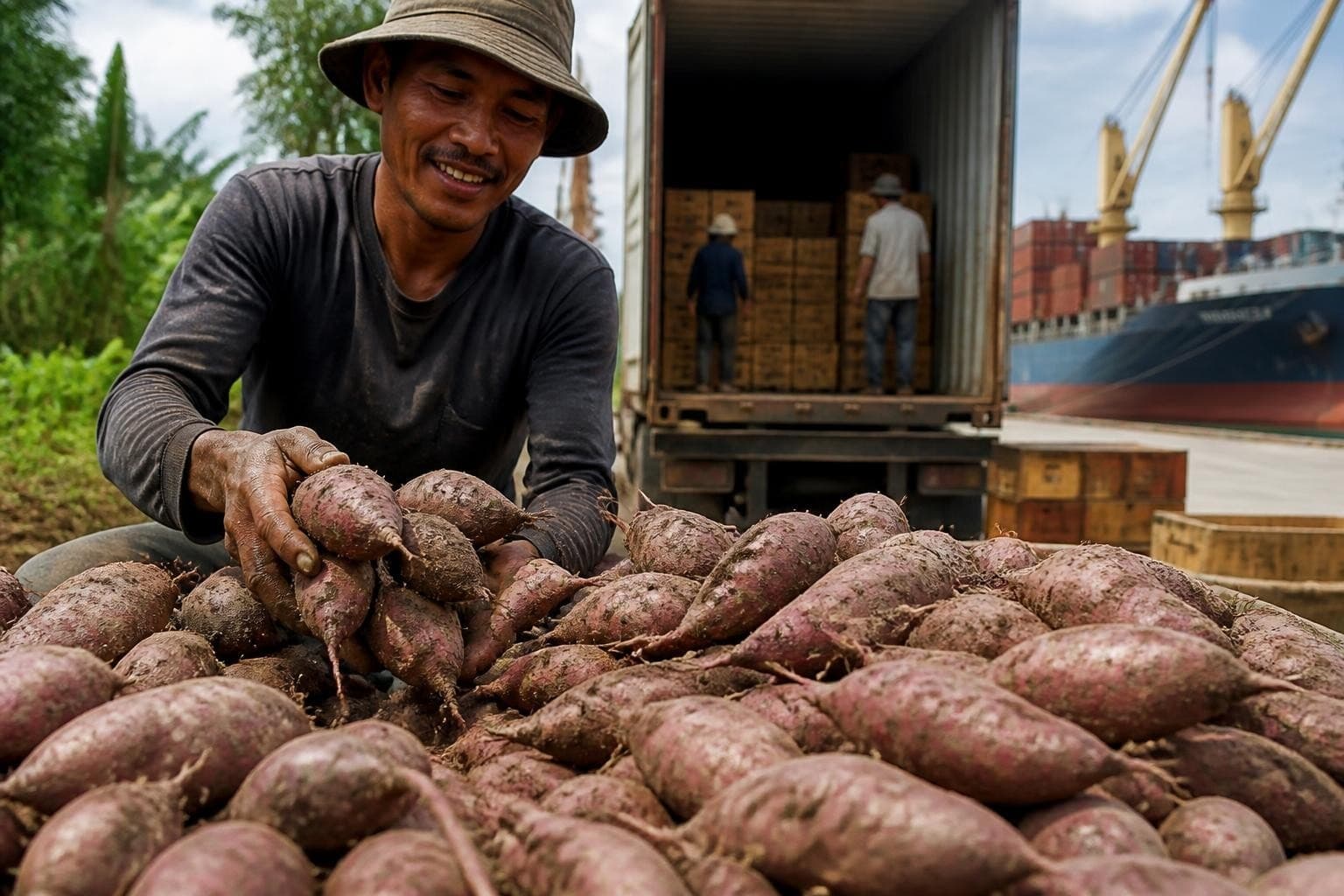 Murasaki Yam: Premium Sweet Potato for Export Markets