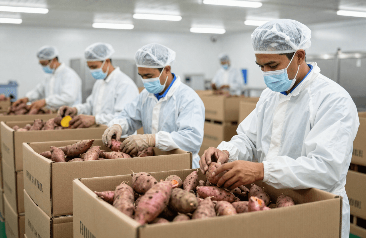Export packing and grading facility
