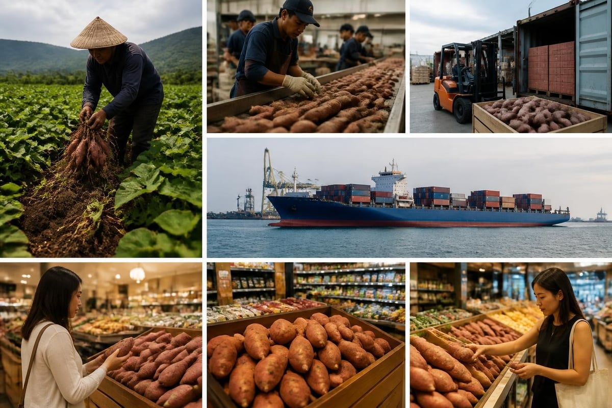 Chestnut sweet potato market channels