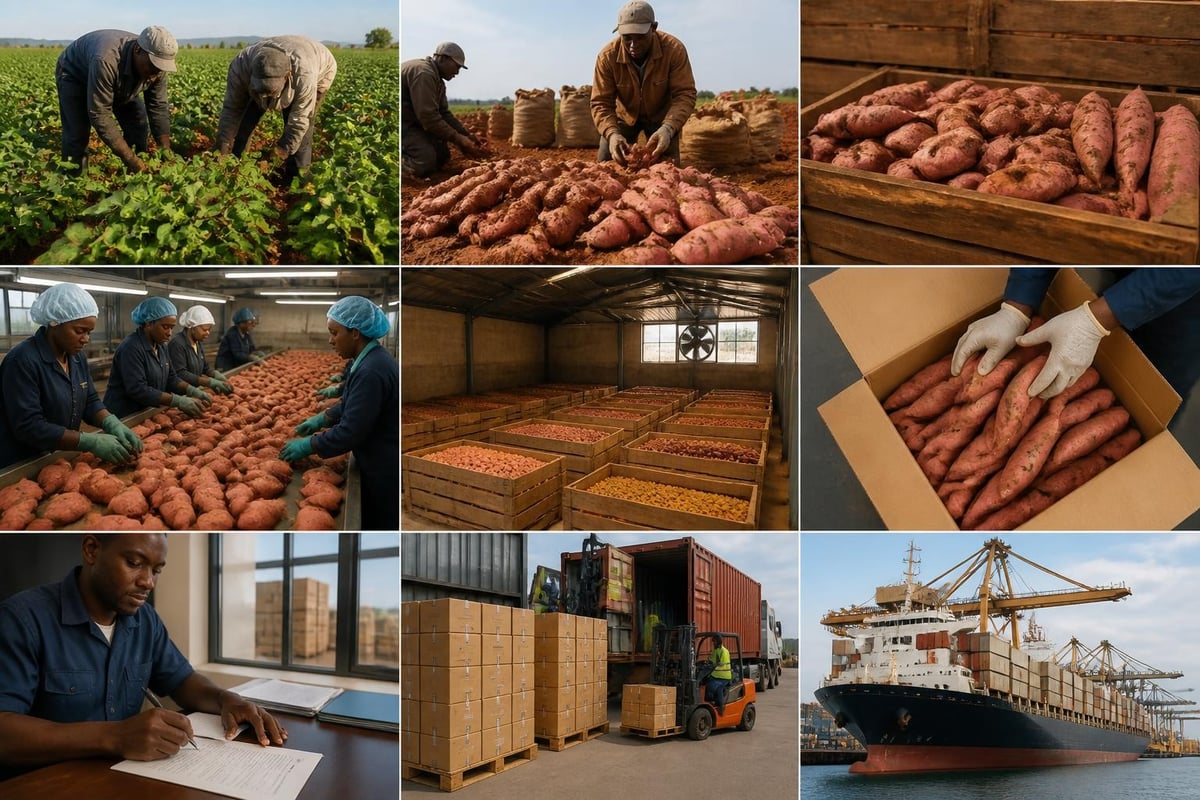 Export logistics workflow