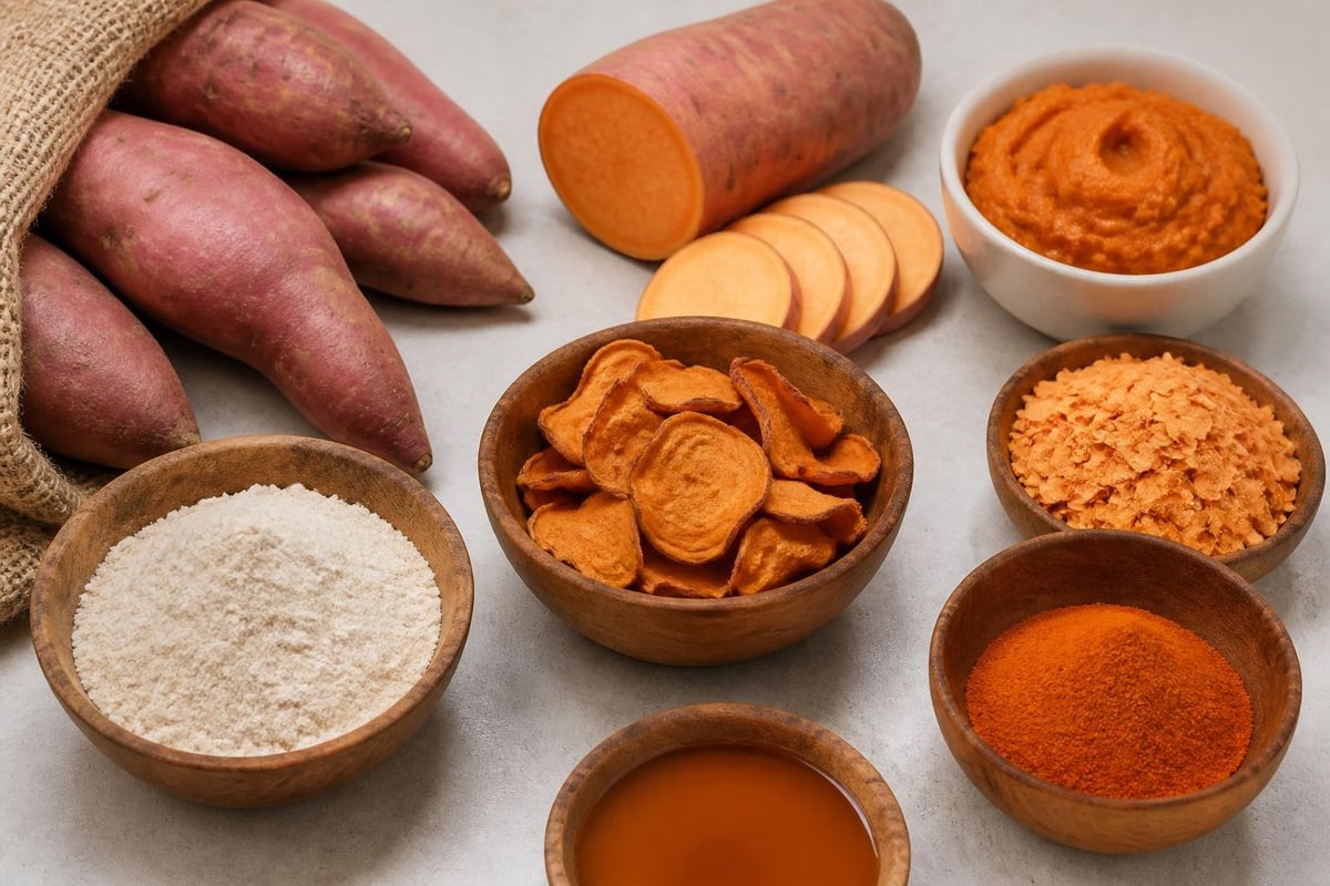 Sweet potato ingredient formats