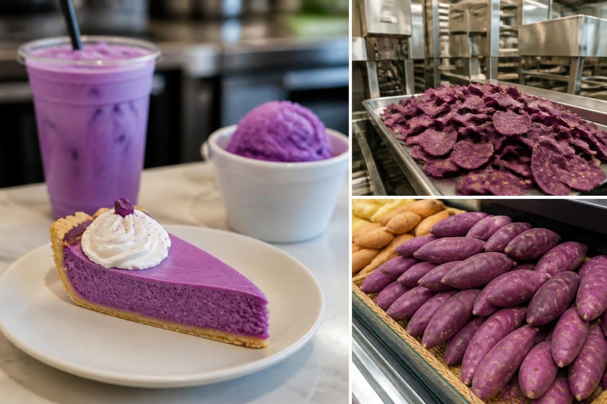 Market applications for murasaki sweet potatoes