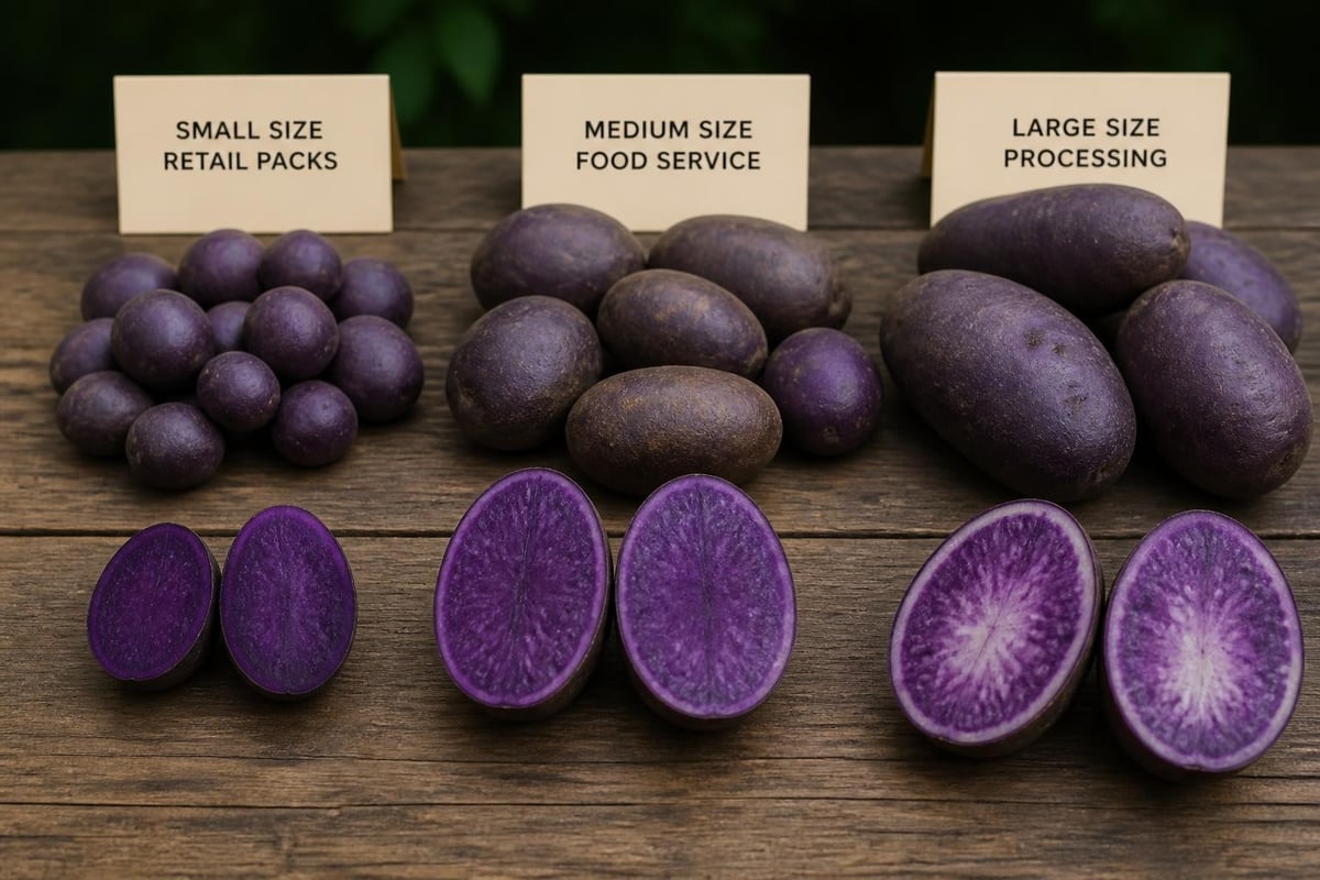 Purple potato variety comparison