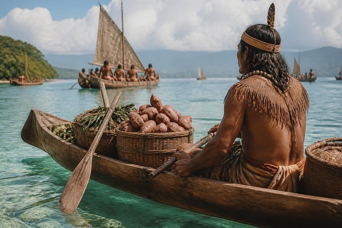 Pre-Columbian sweet potato trade routes