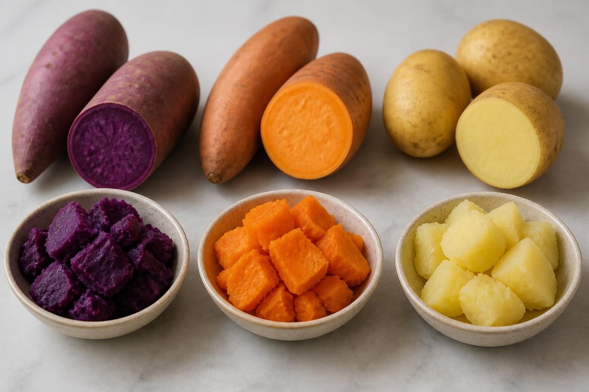 Purple camote nutritional comparison