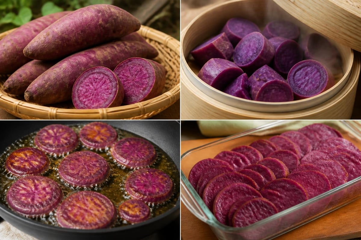 Purple camote cooking methods