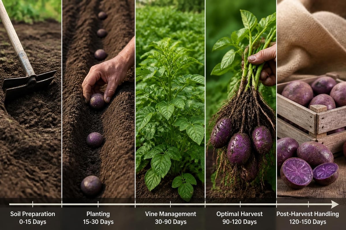Purple Japanese potato cultivation