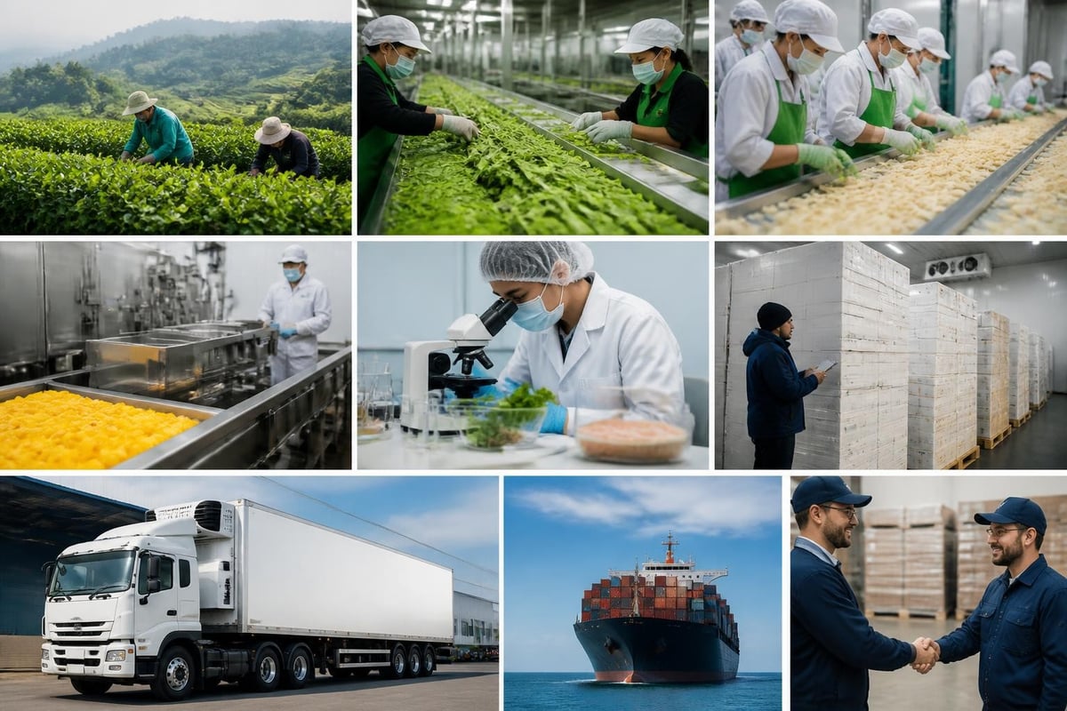 Sweet potato export supply chain
