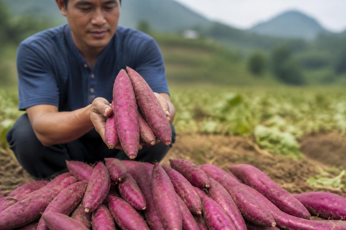 Sweet potato harvest timing