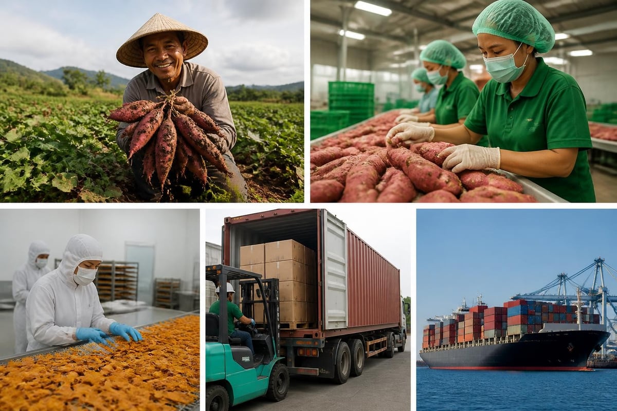 Global ubi jalar supply chain
